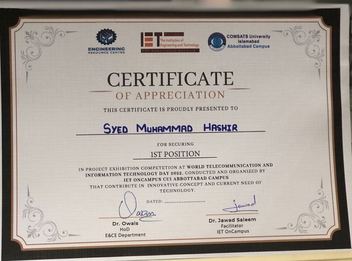 Hashir's CV